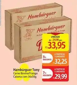 Atacadão Tony - hambúrguer tony oferta