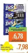 Atacadão Bis - varios sabores pacote com 100.8g oferta