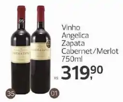 Supermercados Jau Serve Vinho Angelica Zapata oferta