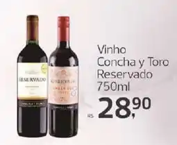 Supermercados Jau Serve Vinho Concha y Toro Reservado oferta