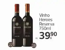 Supermercados Jau Serve Vinho Heroes Reserva oferta
