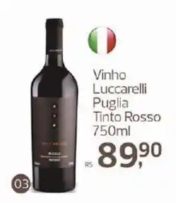 Supermercados Jau Serve Vinho Luccarelli Puglia Tinto Rosso oferta