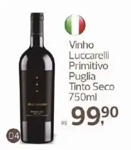 Supermercados Jau Serve Vinho Luccarelli Primitivo Puglia Tinto Seco oferta