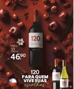 Supermercados Jau Serve Vinho 120 oferta