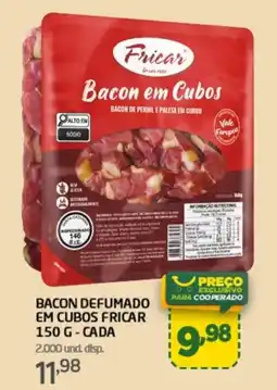 Cooper Bacon defumado em cubos oferta
