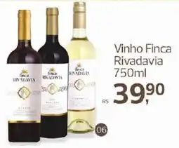 Supermercados Jau Serve Vinho Finca Rivadavia oferta