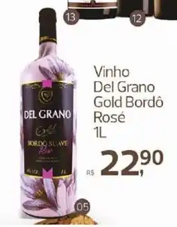 Supermercados Jau Serve Vinho Del Grano Gold Bordô Rosé oferta