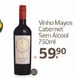 Supermercados Jau Serve Vinho Mayos Cabernet Sem Álcool oferta