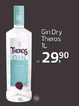Supermercados Jau Serve Gin dry theros oferta