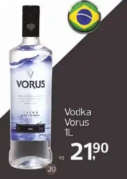 Supermercados Jau Serve Vodka Vorus oferta
