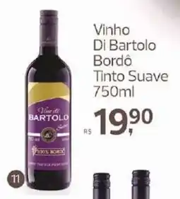 Supermercados Jau Serve Vinho Di Bartolo Bordô Tinto Suave oferta