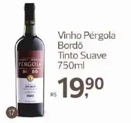Supermercados Jau Serve Vinho Pérgola Bordô Tinto Suave oferta