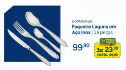 Cooper Faqueiro Laguna em Aço Inox oferta