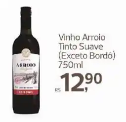 Supermercados Jau Serve vinho arroio tinto suave oferta