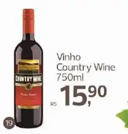 Supermercados Jau Serve Vinho Country Wine oferta