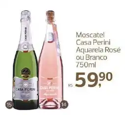 Supermercados Jau Serve Moscatele Casa Perini Aquarela Rosé ou Branco oferta