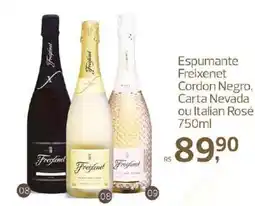 Supermercados Jau Serve Espumante Freixenet Cordon Negro, Carta Nevada ou Italian Rosé oferta