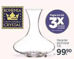 Supermercados Jau Serve Decanter em Cristal oferta
