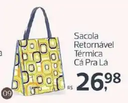 Supermercados Jau Serve Sacola Retornável Térmica Cá Pra Lá oferta
