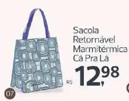 Supermercados Jau Serve Sacola Retornável Marmitérmica Cá Pra Lá oferta