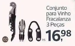 Supermercados Jau Serve Conjunto para Vinho Fracalanza oferta