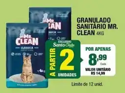 Santo Supermercados Granulado sanitário mr. clean oferta