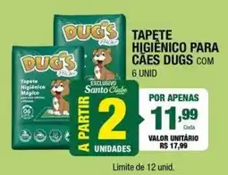 Santo Supermercados Tapete higienico para cães dugs oferta