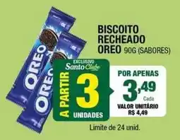 Santo Supermercados Biscoito recheado oreo oferta