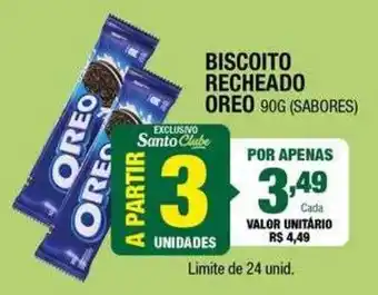 Santo Supermercados Biscoito recheado oreo oferta