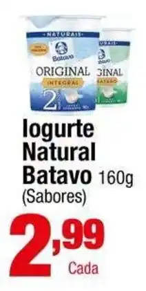 Santo Supermercados Iogurte Natural Batavo oferta