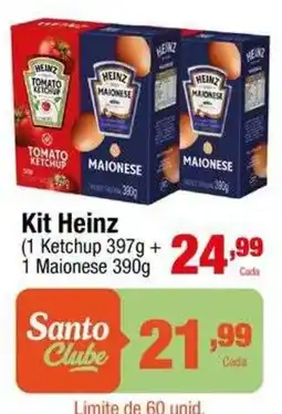 Santo Supermercados Kit Heinz oferta