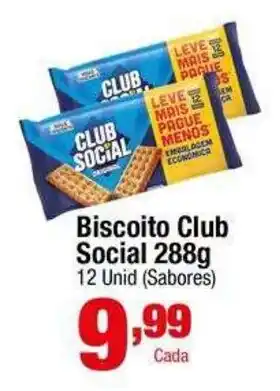 Santo Supermercados Biscoito club social oferta