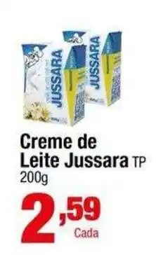 Santo Supermercados Creme de Leite Jussara TP oferta