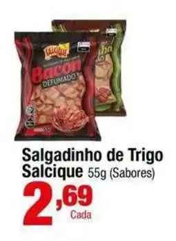 Santo Supermercados Salgadinho de Trigo Salcique oferta