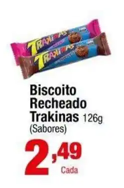 Santo Supermercados Biscoito Recheado Trakinas oferta