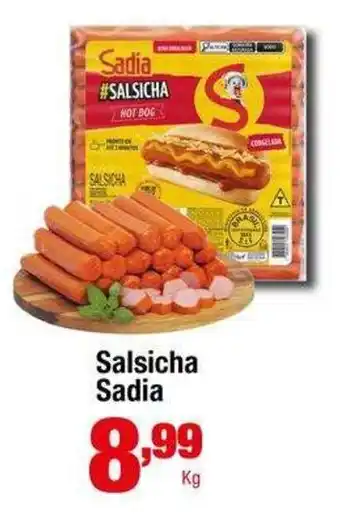 Santo Supermercados Salsicha Sadia oferta