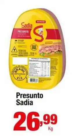 Santo Supermercados Presunto sadia oferta