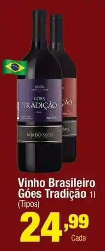 Santo Supermercados Vinho Brasileiro Góes Tradição 1l (Tipos) oferta
