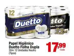 Santo Supermercados Papel Higiênico Duetto Folha Dupla oferta