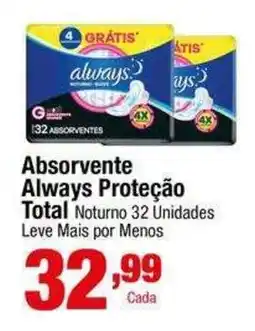 Santo Supermercados Absorvente Always Proteção Total oferta