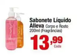 Santo Supermercados Sabonete Líquido Alleva Corpo e Rosto oferta
