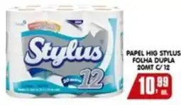 Higa's Supermercado Papel hig stylus folha dupla oferta