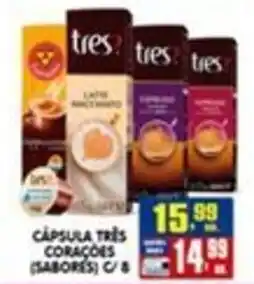 Higa's Supermercado cápsula três corações (sabores) oferta