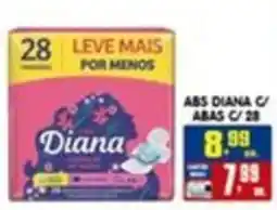 Higa's Supermercado Diana absorventes oferta