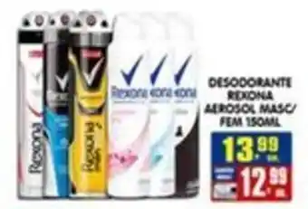 Desodorante rexona aerosol masc/fem 150ml