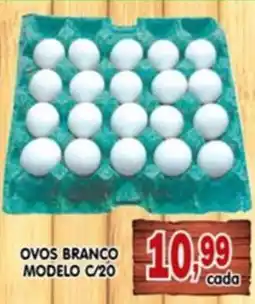 Higa's Supermercado ovos branço modelo c/20 oferta