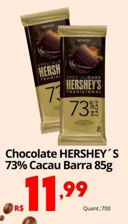 Althoff Supermercados Chocolate hershey´s 73% cacau barra oferta