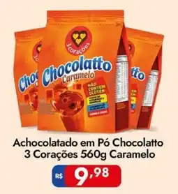 Supermercados Rondon Achocolatado em Pó Chocolatto 3 Corações Caramelo oferta