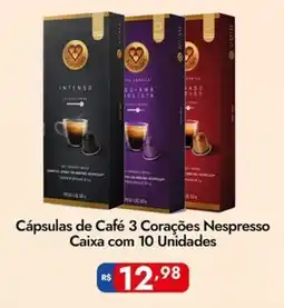 Supermercados Rondon Cápsulas de Café 3 Corações Nespresso oferta