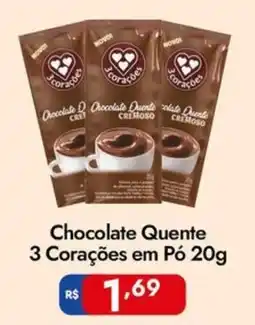 Supermercados Rondon Chocolate Quente 3 Corações em Pó oferta